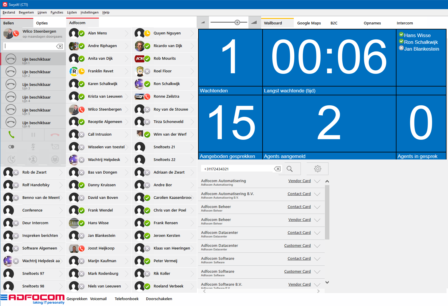 SwyxAll Wallboard